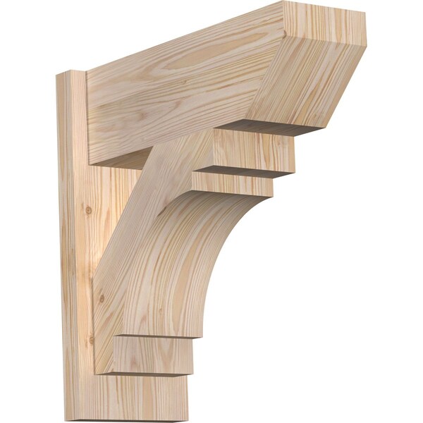 Ekena Millwork Merced Slat Smooth Outlooker, Douglas Fir, 7 1/2"W x 20"D x 20"H OUT08X20X20MRC06SDF - main